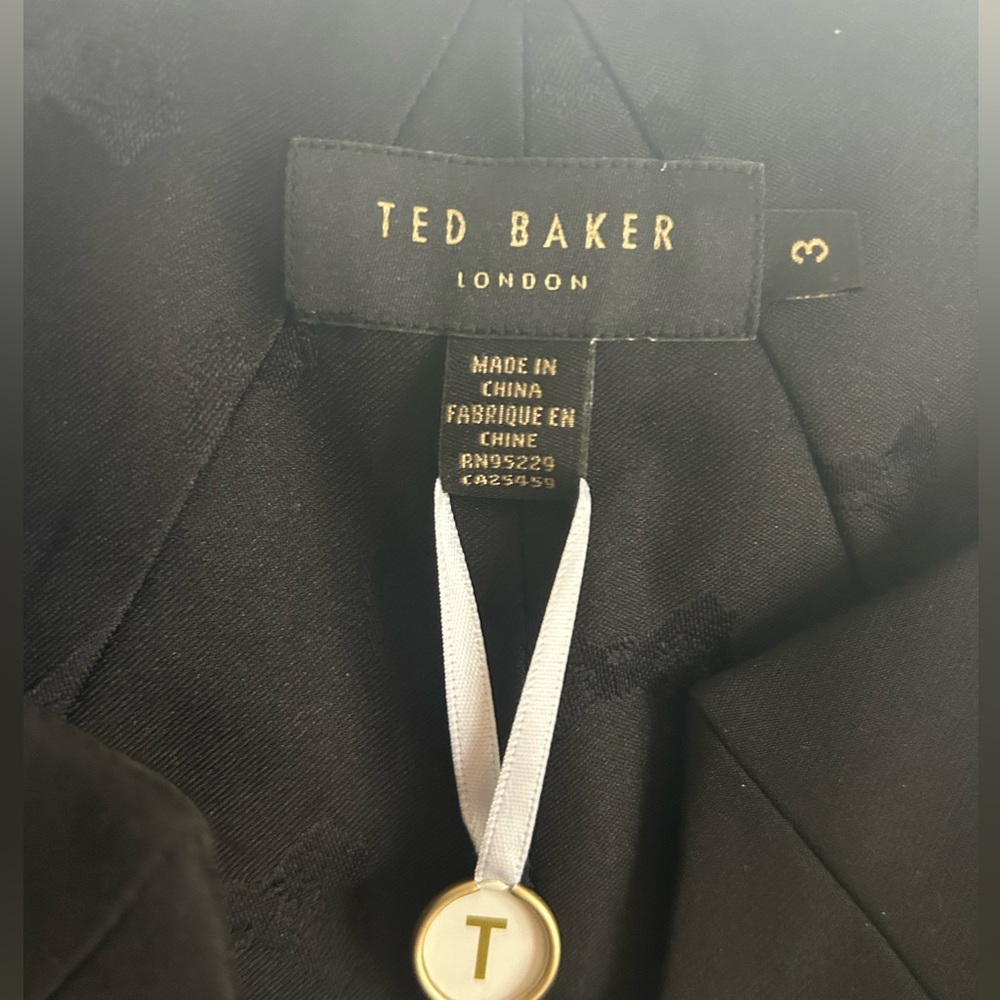 Ted Baker Architectural Black Pencil NWT Dress Size 8 - Picture 3 of 10